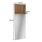 Панель зеркало с полкой L150