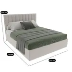 Кровать двуспальная мягкая ЛИБЕРТИ с подъемным механизмом, 160x200