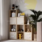 Cтеллаж сквозной книжный  с ящиками E802