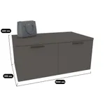 Тумба для обуви с 2 дверьми L460-1.60