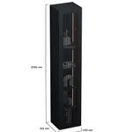 Шкаф навесной с подсветкой, фасады натуральный шпон LF275.350