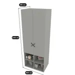 Шкаф двухдверный L217.60-4