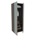 Шкаф двухдверный с узкими ящиками, фасады в эмали LE210.60-2