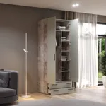 Шкаф двустворчатый с ящиками L211.60