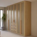 Шкафная группа, фасады натуральный ротанг Лацио 15