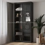 Шкаф-купе ХG126.45-3, профиль INTEGRO, стекло Estriado бесцветное, с подсветкой