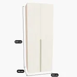 Шкаф 2 дверный, фасады в эмали LE210.60-1