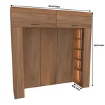 Ниша для кровати с секциями с подсветкой L407.60