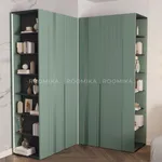 Шкаф 2 дверный, фрезерованные фасады в эмали LE210.60-1