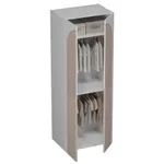 Шкаф 2 дверный, фрезерованные фасады в эмали LE210.60-1