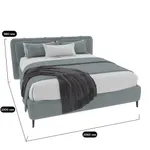 Кровать двуспальная мягкая СТЕНЛИ, 180x200