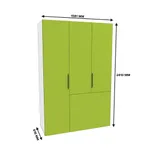 Шкаф двухдверный с фальш-стенкой и раздвижжными дверьми L205 L/R