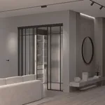 Сатинированная перегородка для гардеробной, стекло Сатинато GRACE 16