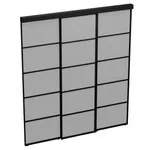 Стеклянная межкомнатная перегородка для гардеробной GRACE 20