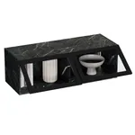 Антресоль с двумя откидными стеклянными дверями R312.45ST с подсветкой