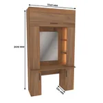 Стол туалетный с секцией и зеркалом с подсветкой  L404.44