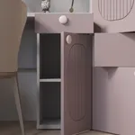 Cтол угловой равносторонний, фрезерованные фасады в эмали LE716