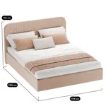 Кровать двуспальная мягкая FLY с подъемным механизмом, 180x200