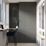 Балкон с встроенным столом-подоконником №129