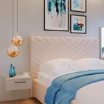 Кровать двуспальная мягкая САРА  с подъемным механизмом, 140x200