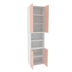 Шкаф книжный с нишей, фасады в эмали LE228.44