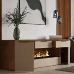 Тумба ТВ напольная с электрокамином L550.450