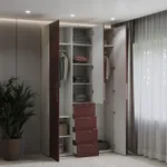 Шкаф трехдверный с ящиками узкий LG203.44