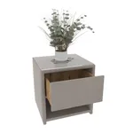 Тумба прикроватная мягкая, стекло прозрачное САНРАЙС 751