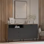 Комод, фрезерованные фасады в эмали LE729