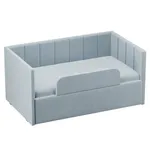 Кровать с подъемным механизмом и ящиком для белья с бортиком LINE 1, 90х160