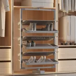 ALFA Поворотно-выдвижная обувница, 6 полок, FRM5814.06F.01