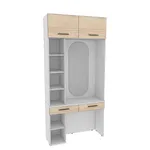 Столик туалетный с антресолью и стеллажом L415