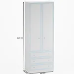 Шкаф двухдверный с ящиками А213