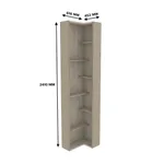 Стеллаж завершающий угловой L-230.60 L/R