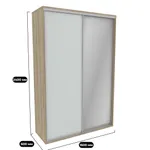 Шкаф-купе U160 тип 1 МДФ/зеркало