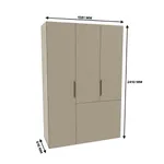 Шкаф двухдверный с фальш-стенкой и раздвижжными дверьми L205 L/R