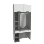 Столик туалетный с антресолью и стеллажом с подсветкой LG414.44