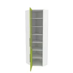 Шкаф угловой книжный со стеклом разносторонний L247.44 L/R