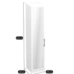 Шкаф однодверный для одежды с зеркалом A221.44-1Z