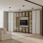 Шкаф со стеклянными фасадом полки стекло с подсветкой R220.1