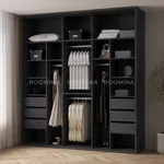 Шкаф-купе ХG240.60-1, профиль INTEGRO, фасад МДФ/зеркало серебро