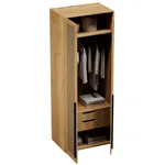 Шкаф двустворчатый, фасады натуральный ротанг L210.60-3