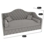 Кровать односпальная мягкая МОНИКА, 90x190