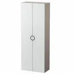 Шкаф 2 дверный, фрезерованные фасады в эмали LE210.44-1