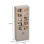 Шкаф книжный со стеклом L214S с подсветкой