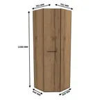 Шкаф угловой равносторонний C-218 L/R