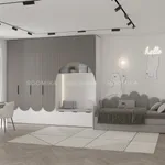 Шкаф для одежды, фрезерованные фасады в эмали LЕ252.60-2