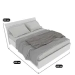 Кровать двуспальная Palermo с парящим эффектом, 140x200