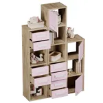 Стеллаж сквозной книжный на 12 ниш с ящиками E803,E804,E805