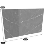 Панель стеновая МДФ (над тумбой ТВ) с подсветкой LG136.1